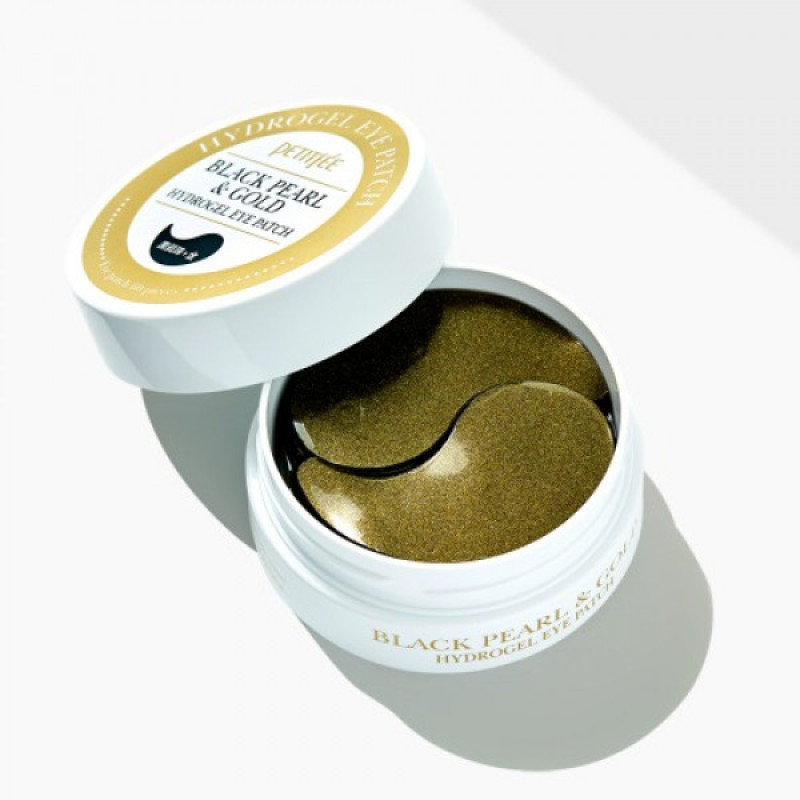 Гідрогелеві патчі для очей з золотом та чорними перлами PETITFEE Black Pearl & Gold Hydrogel Eye Patch