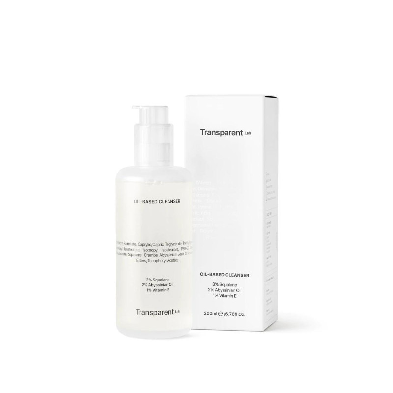 Делікатний засіб для очищення шкіри та видалення макіяжу TRANSPARENT-LAB OIL-BASED CLEANSER 200 мл
