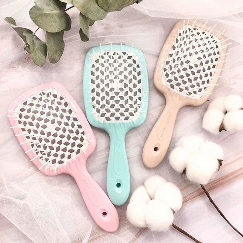 Гребінець для волосся Janeke Superbrush 1830 беж-біла