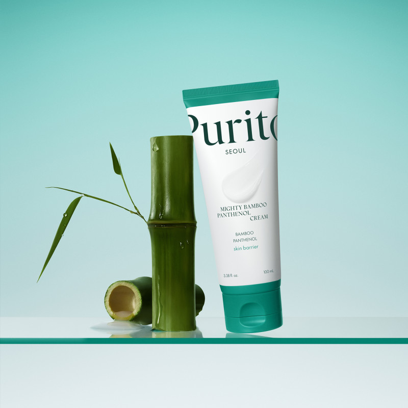Бар’єрний крем з екстрактом бамбука та пантенолом Purito Seoul Mighty Bamboo Panthenol Cream, 100 мл