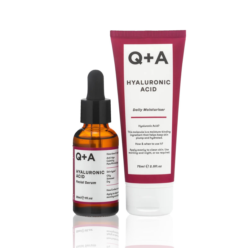 Подарунковий набір для зволоження шкіри Q+A Hydrating Heroes Gift Set