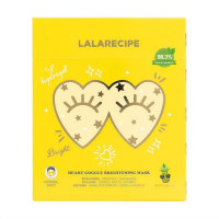 Освітлююча гідрогелева маска для шкіри навколо очей LALARECIPE Heart Goggle Brightening Mask