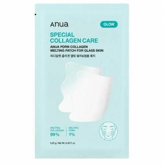 Патчі для обличчя із розплавним колагеном і PDRN ANUA PDRN Collagen Melting Patch For Glass Skin, 1шт