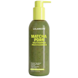 Пінка для вмивання з Matcha PDRN комплексом LALARECIPE Matcha PDRN Self-Foaming Pack Cleanser, 200 мл