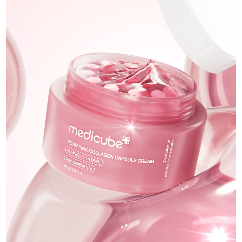 Капсульний крем з колагеном та полінуклеотидами Medicube PDRN Pink Collagen Capsule Cream, 55 г