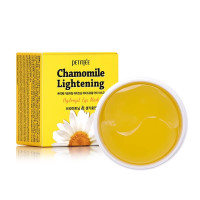 Освітлюючі патчі для очей з екстрактом ромашки PETITFEE Chamomile Lightening Hydrogel Eye Mask