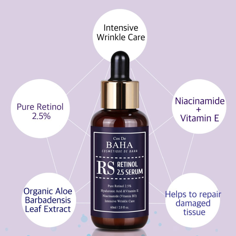 Сироватка для обличчя Cos De BAHA RS Retinol 2.5 Serum 30ml