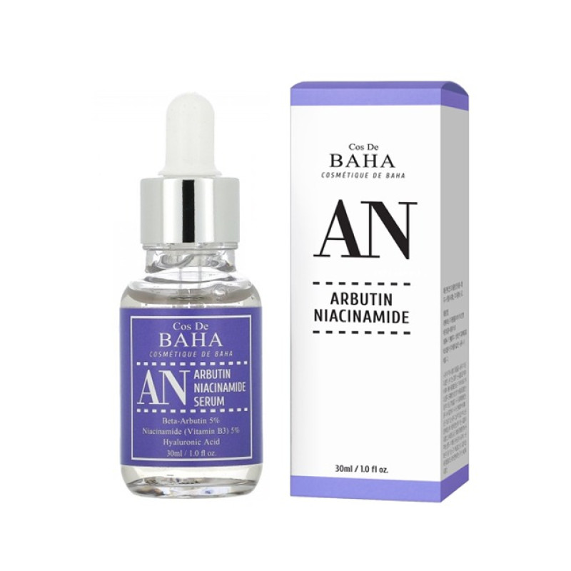 Сироватка проти пігментації з арбутином 5% і ніацинамідом 5% Cos De Baha AN Arbutin Niacinamide Serum 30ml