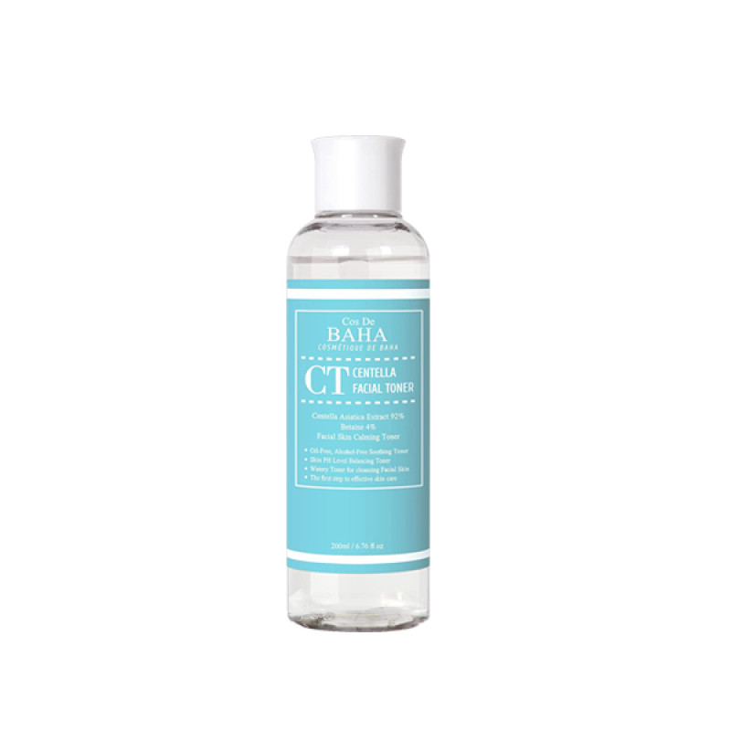 Заспокійливий та відновлюючий тонер із центелою Cos De Baha CT Centella Facial Toner 200 ml