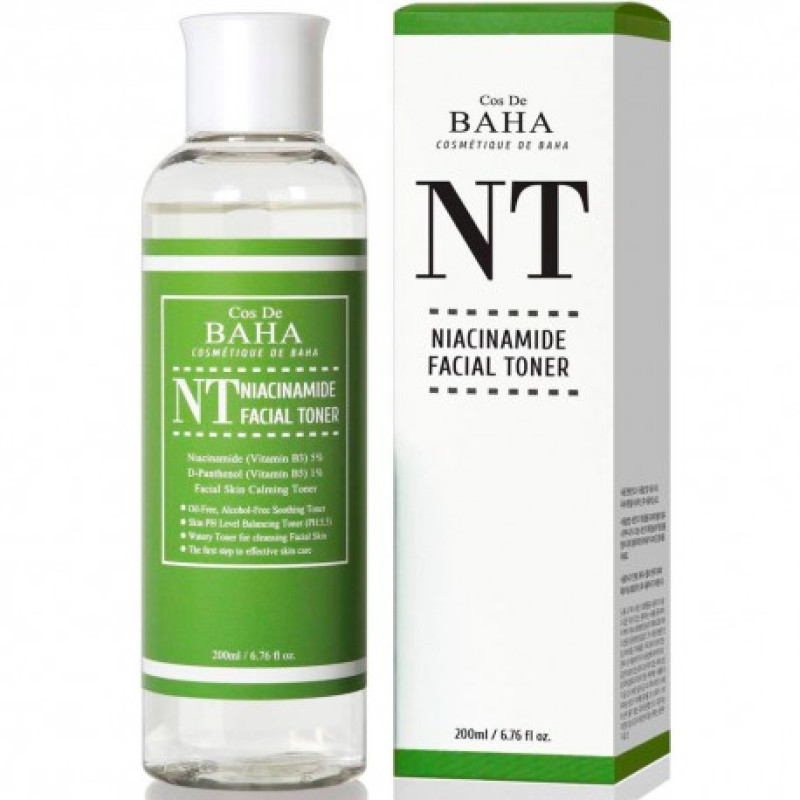 Тонер з ніацинамідом 5% та пантенолом 1% Cos De BAHA Niacinamide 5% Facial Toner