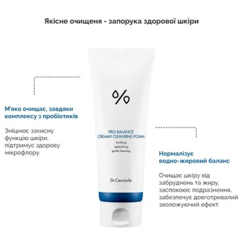 Кремова пінка для вмивання Dr. Ceuracle Pro Balance Creamy Cleansing Foam
