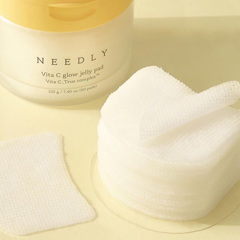 Зволожувальні тонер-педи для сяйва шкіри Needly Vita C Glow Jelly Pad, 60 шт
