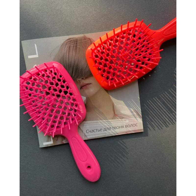 Гребінець для волосся Janeke Superbrush 1830 - помаранчева