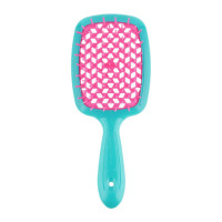 Гребінець для волосся Janeke Superbrush 1830 Original - Бірюзова з рожевим