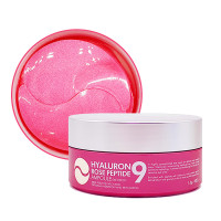 Патчі під очі з пептидами і болгарською трояндою Medi-Peel Hyaluron Rose Peptide 9 Ampoule Eye Patch, 60шт