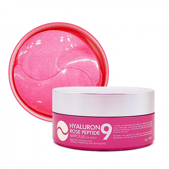 Патчи с пептидами и болгарской розой Medi-Peel Hyaluron Rose Peptide 9 Ampoule Eye Patch 60шт