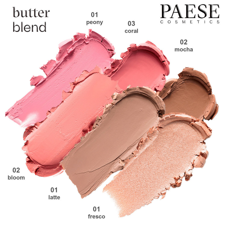Кремовий бронзер-стік для обличчя Paese BUTTER BLEND 01 Latte