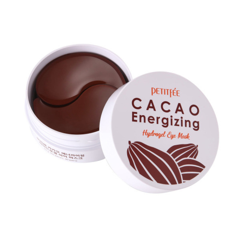 Тонізуючі патчі під очі з екстрактом какао PETITFEE Cacao Energizing Hydrogel Eye Patch