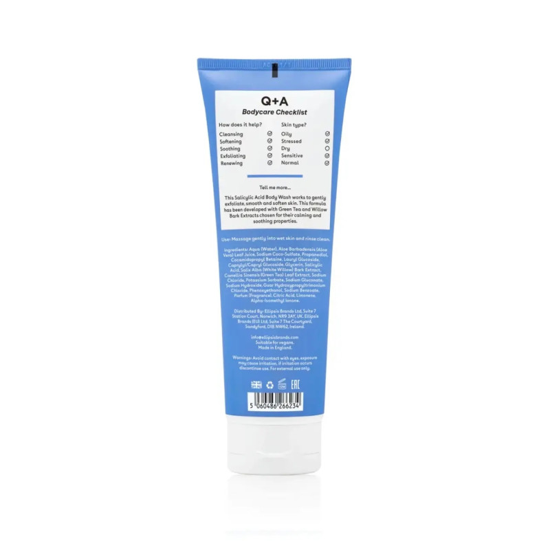 Очищуючий гель для тіла з саліциловою кислотою Q+A Salicylic Acid Body Wash 250ml
